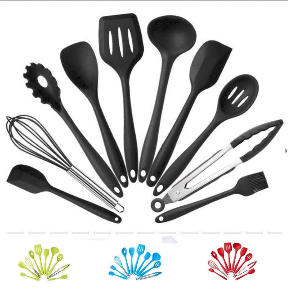 Kitchen Appliances Manufacturers - 10pcs Silicone Non-stick Cooking Utensils Set