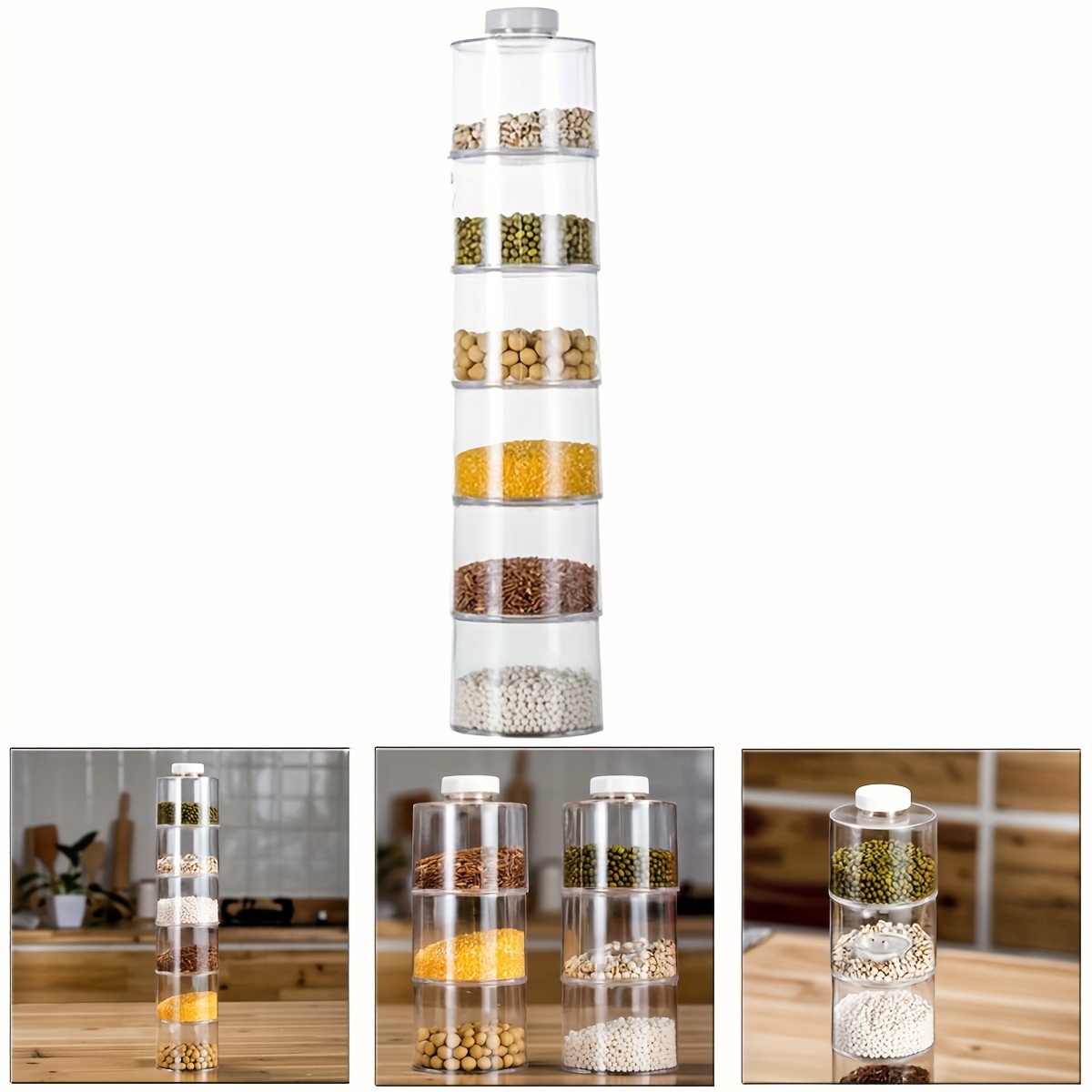 Stackable Spice Rack, Set of 6 - Kitchen Appliances Manufacturers 评论和价格