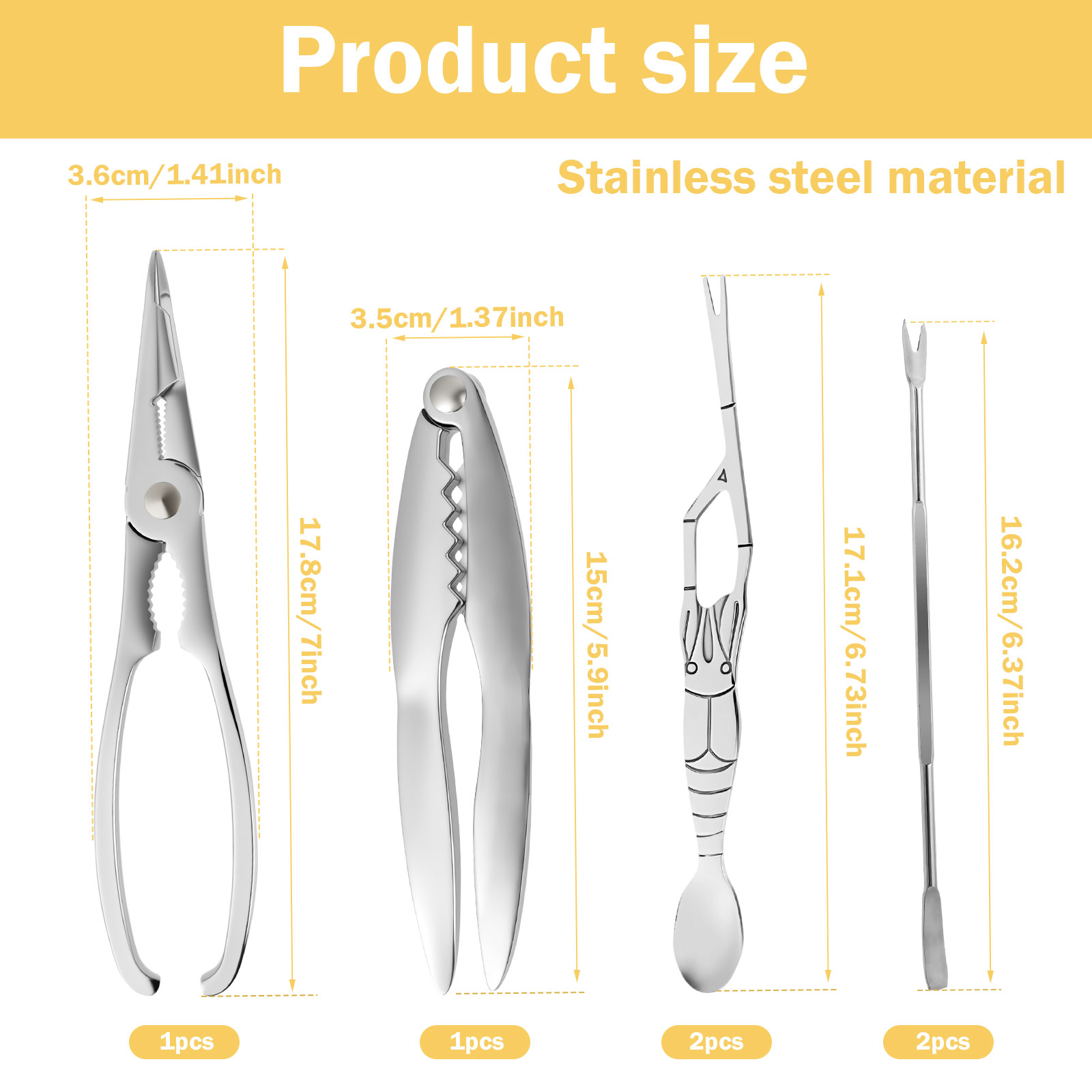 6/9/12Pcs Stainless Steel Seaf - Kitchen Appliances Combo 评论和价格