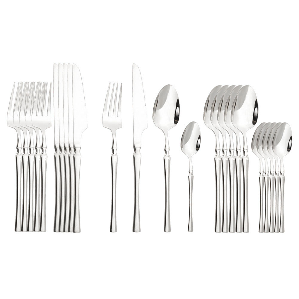 Bright Silver Dinnerware Set S - Kitchen Appliances Manufacturers 评论和价格