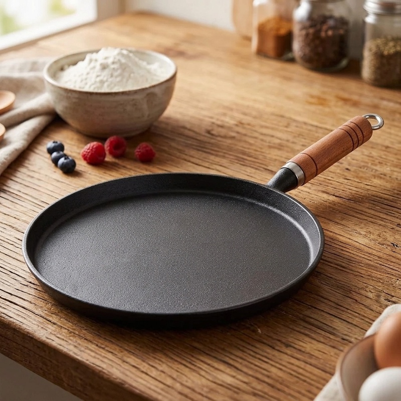 20/23/26cm Cast Iron Frying Pa - Crepe Maker Non Stick 评论和价格