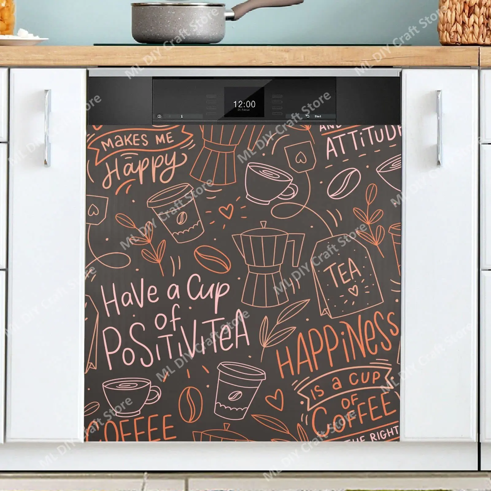 Retro Coffee Topics Cafe Desig - Kitchen Appliances Pictures 评论和价格