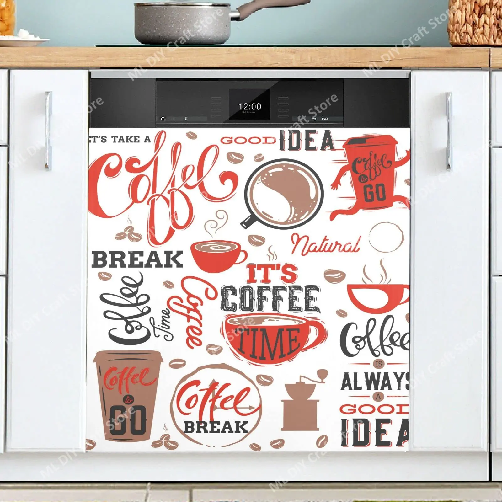Retro Coffee Topics Cafe Desig - Kitchen Appliances Pictures 评论和价格