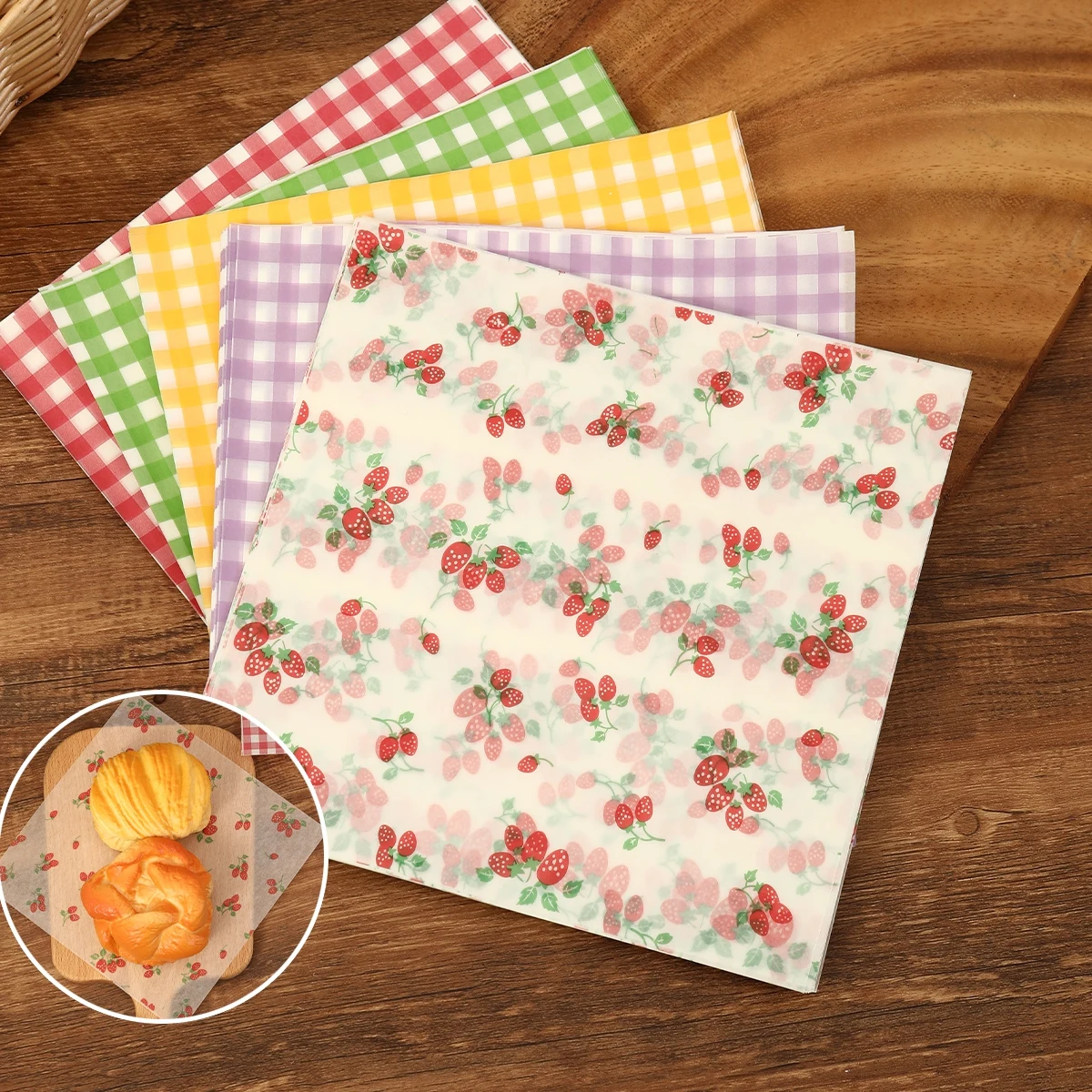 50Pcs Oilproof Wrapping Paper  - Kitchen Appliances Gift 评论和价格