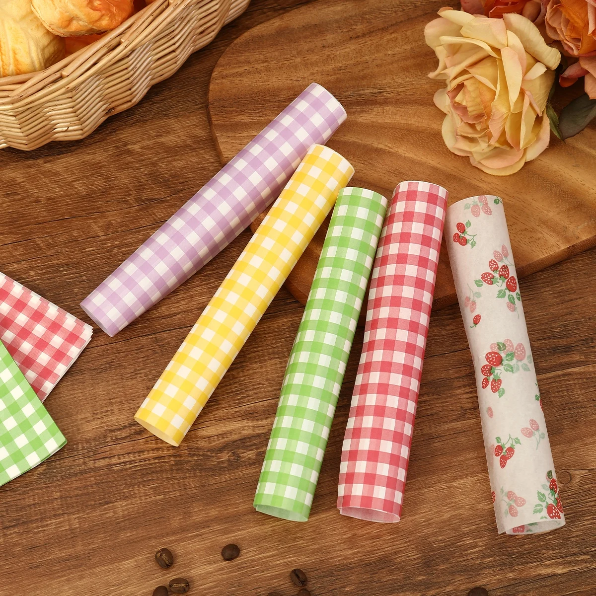 50Pcs Oilproof Wrapping Paper  - Kitchen Appliances Gift 评论和价格