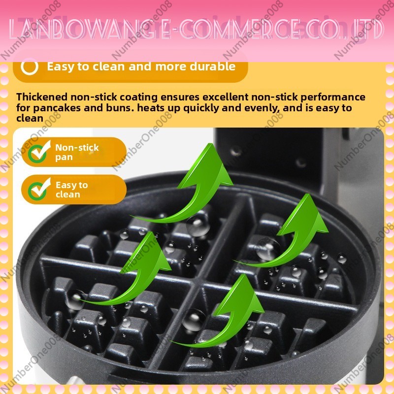 Rotating Waffle Maker Griddle  - Crepe Maker Non Stick 评论和价格