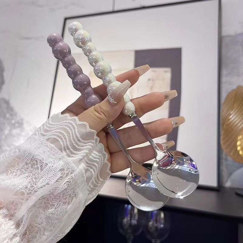 Pearl Handle Spoon Stainless S - Kitchen Appliances Gift 评论和价格
