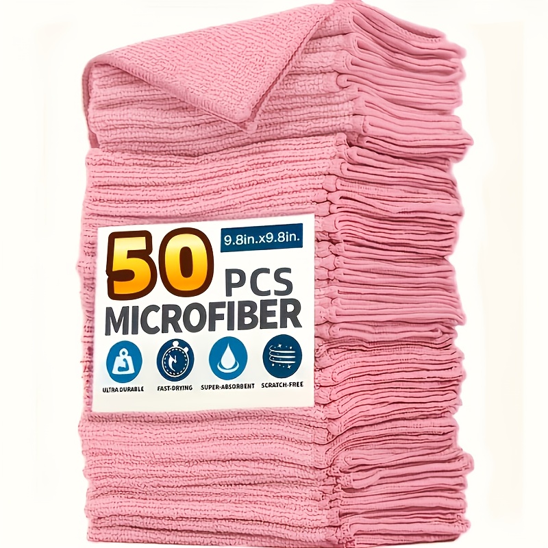 1-50Pcs Light Pink Microfiber  - Kitchen Appliances For Home 评论和价格