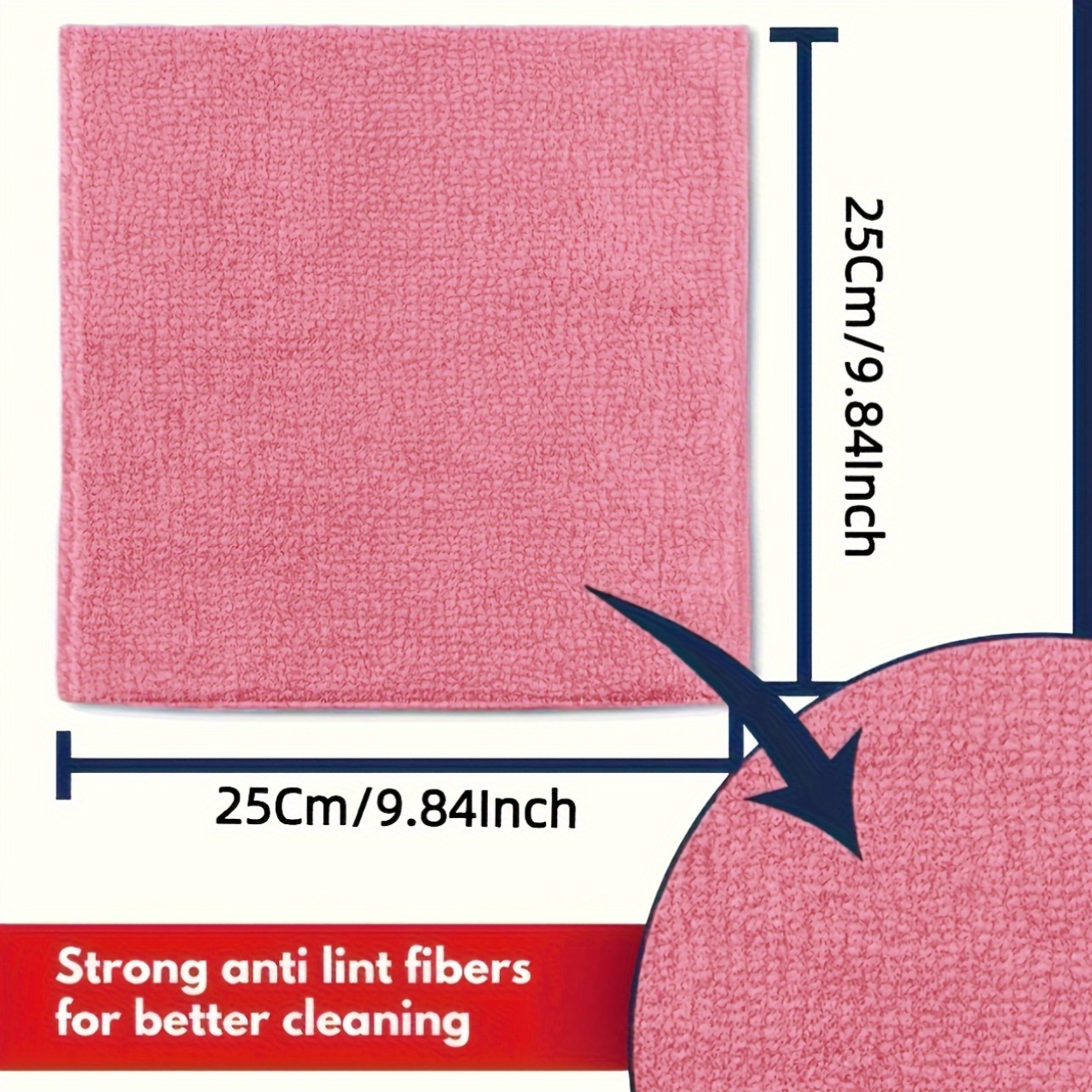 1-50Pcs Light Pink Microfiber  - Kitchen Appliances For Home 评论和价格