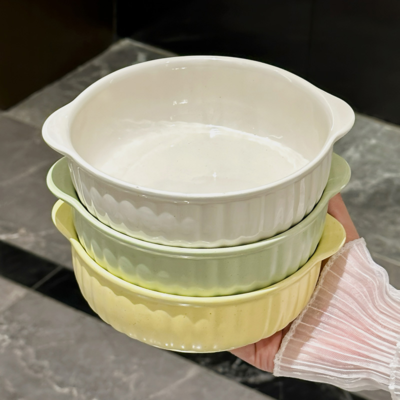 One Double-Ear Ceramic Bowl, O - Kitchen Appliances For Home 评论和价格